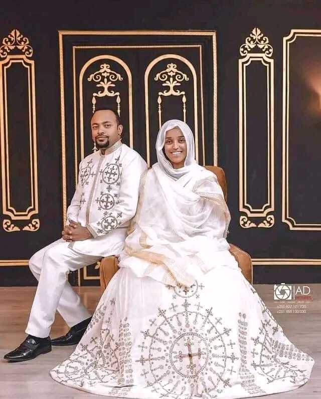 Eritrean and Ethiopian habesha traditional dress