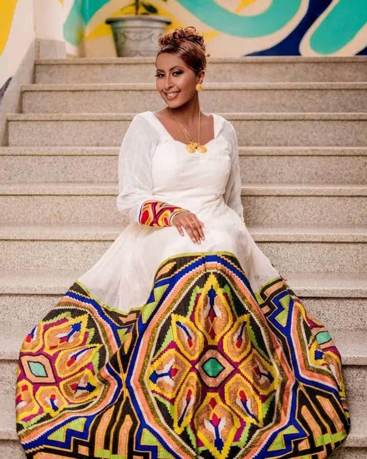 Eritrean and Ethiopian habesha traditional dress East Afro Dress