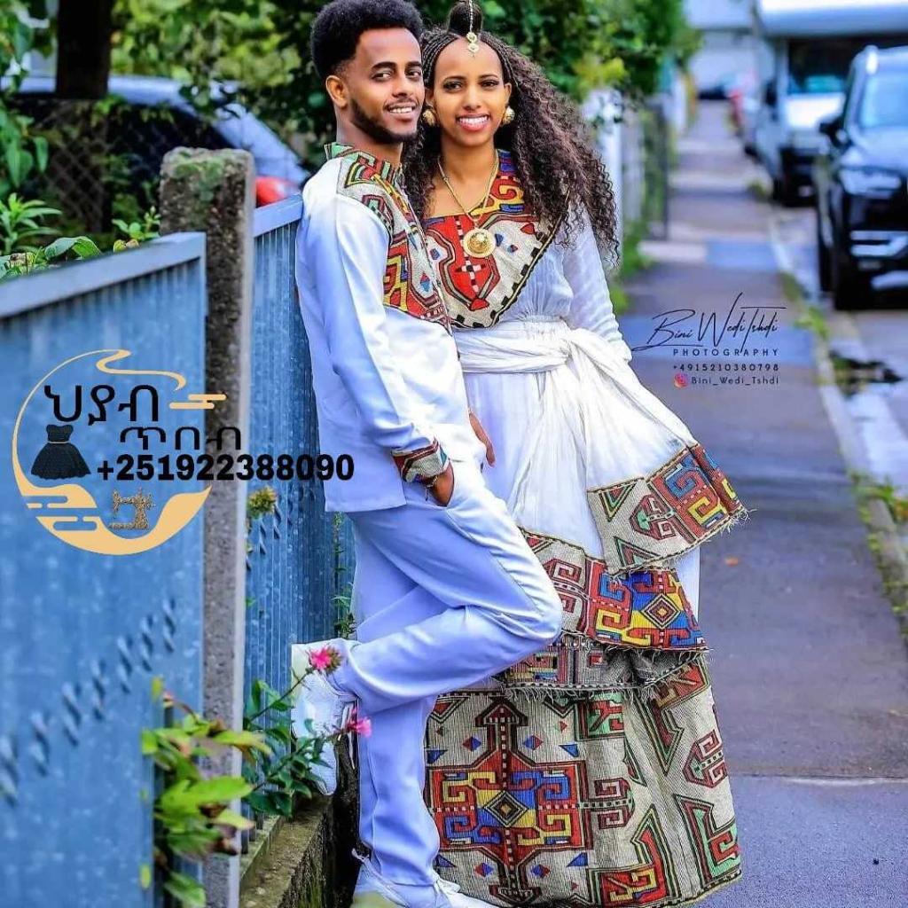 Eritrean and Ethiopian habesha Family traditional dress / zuriya ...