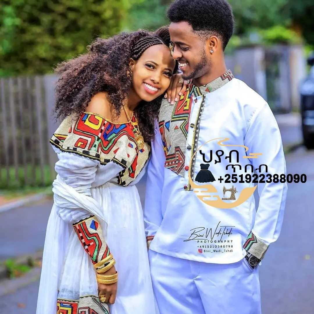 Eritrean and Ethiopian habesha Family traditional dress / zuriya ...