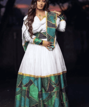 Eritrean and Ethiopian habesha traditional dress