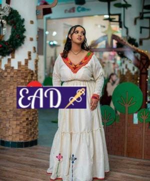 Eritrean and Ethiopian habesha traditional dress