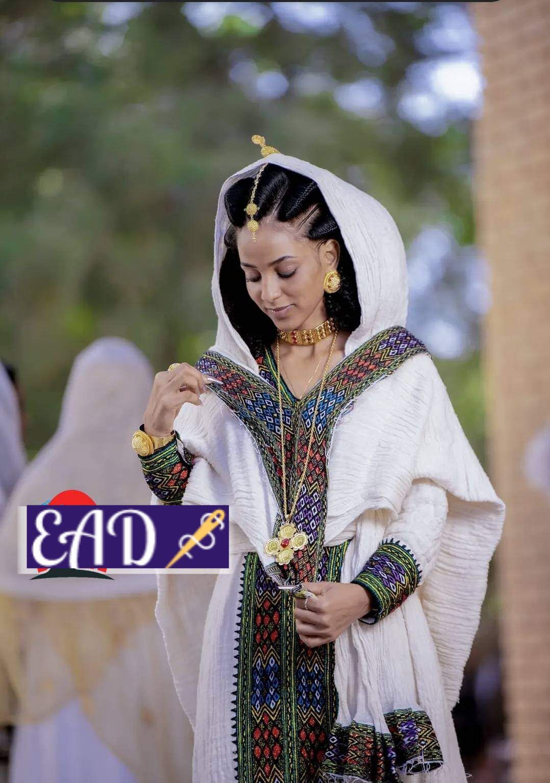 Eritrean And Ethiopian Habesha Traditional Dress East Afro Dress Habesha Dress Eritrean 2525