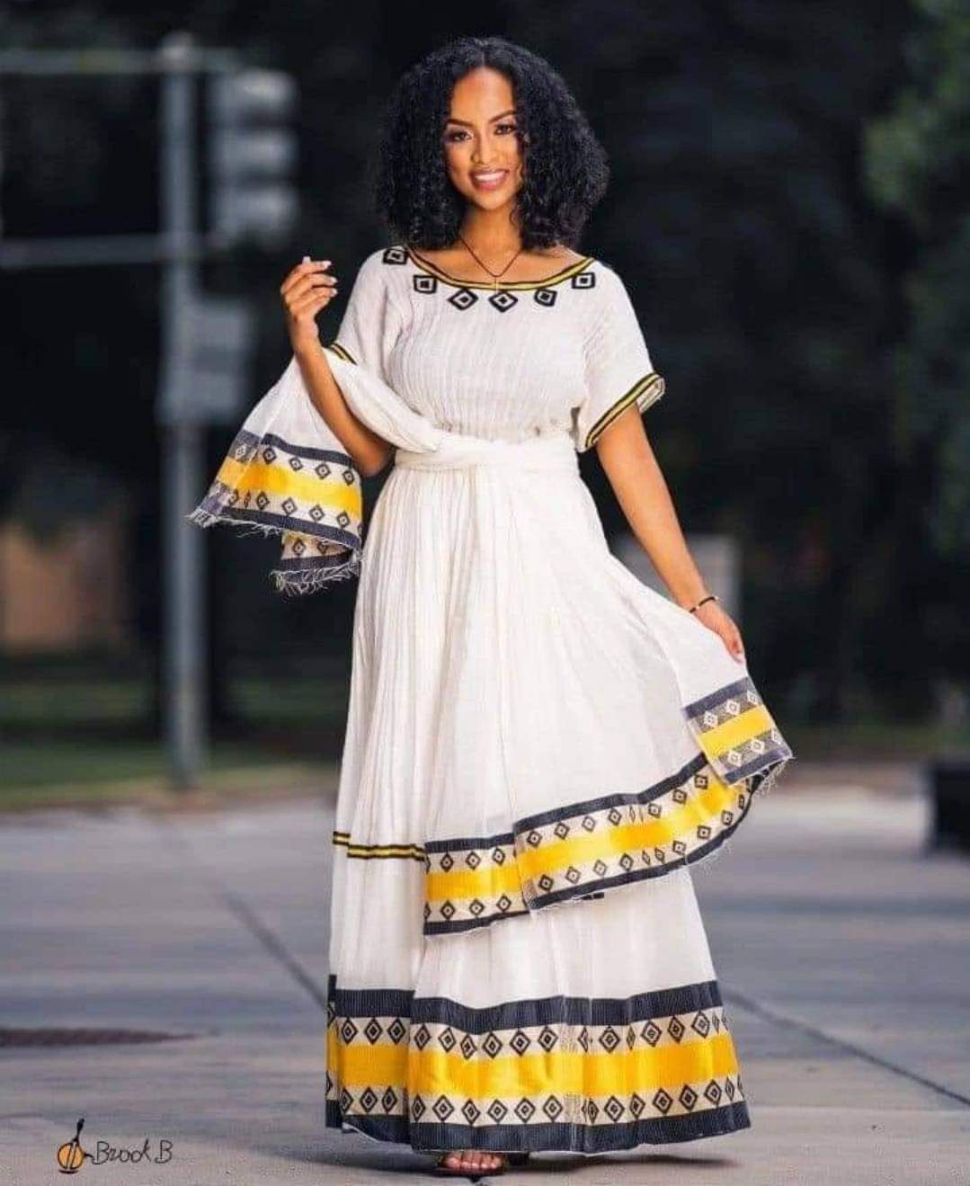 Eritrean And Ethiopian Couple Habesha Traditional Dress 