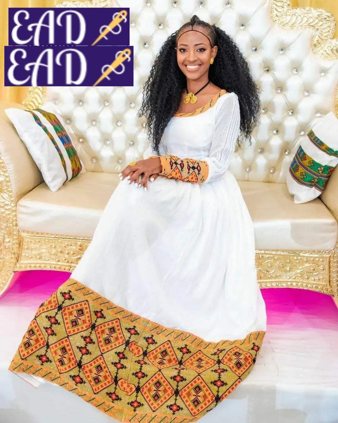 Eritrean And Ethiopian Habesha Traditional Dress East Afro Dress Habesha Dress Habesha Kemis 0832