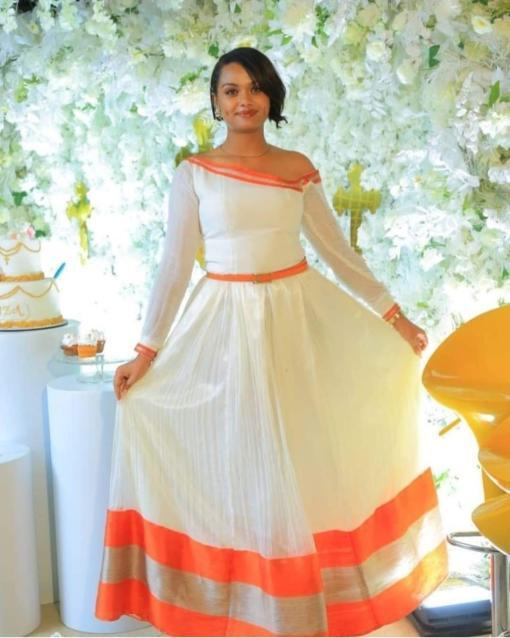 Eritrean and Ethiopian habesha traditional dress
