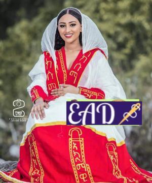 Eritrean and Ethiopian habesha traditional dress / zuriya / Kemis
