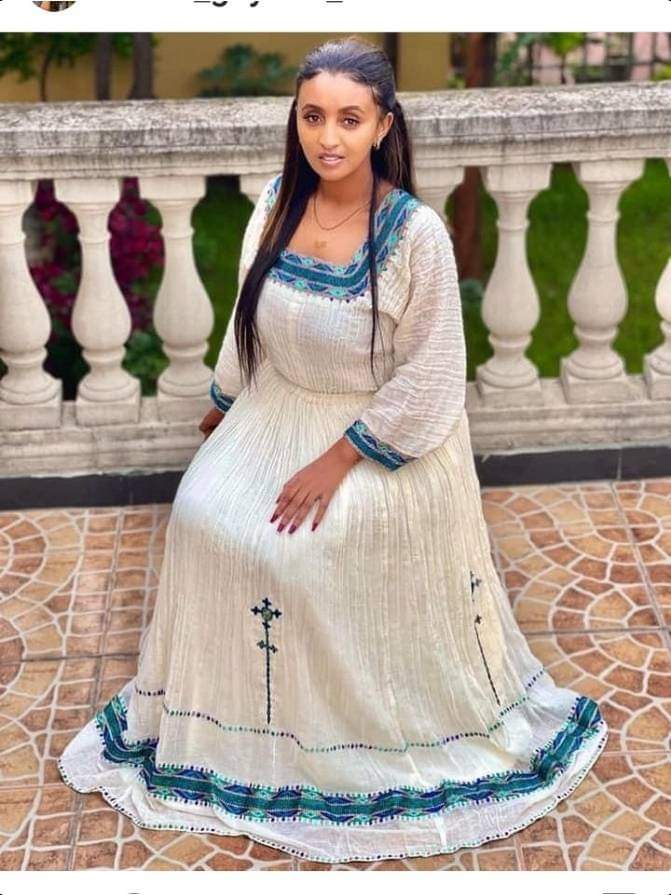 Habesha dress  Ethiopian traditional dress, Ethiopian dress, Ethiopian  clothing