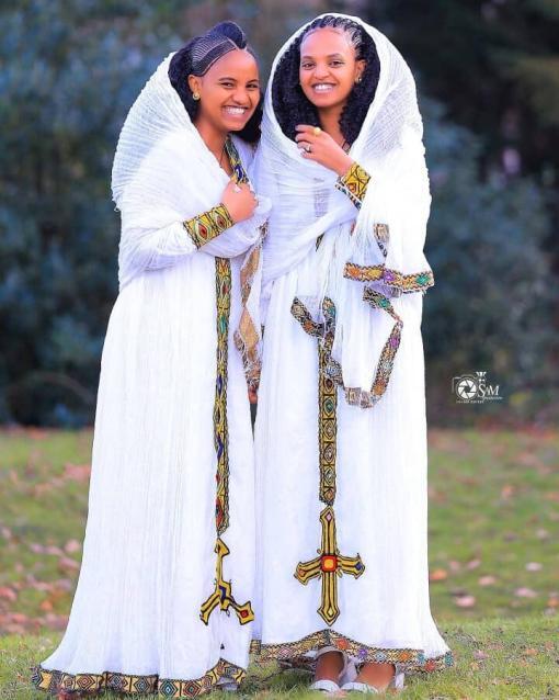 Ethiopian & Eritrean Habeshsa Traditinal Dress /1