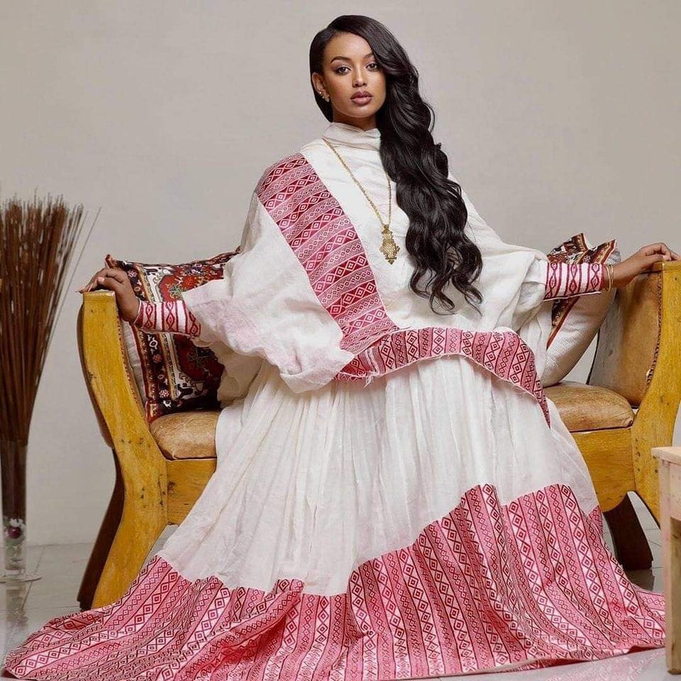 Zurya - East Afro Dress, Habesha dress, Habesha kemis, Ethiopian dress ...