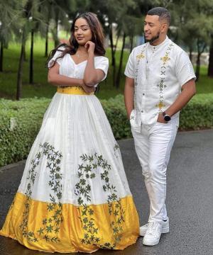 Habesha dress and T-shirt