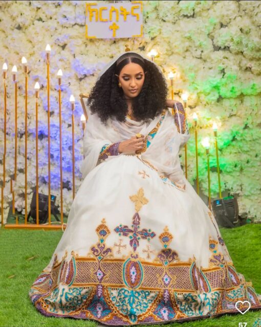 Habesha dress and chiffon