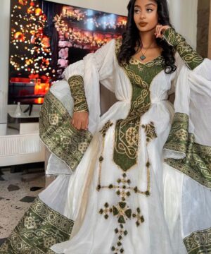 Ethiopian and Eritrean habesha traditional dress