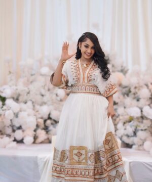 Ethiopian and Eritrean habesha traditional dress