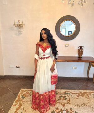 Ethiopian and Eritrean habesha traditional dress