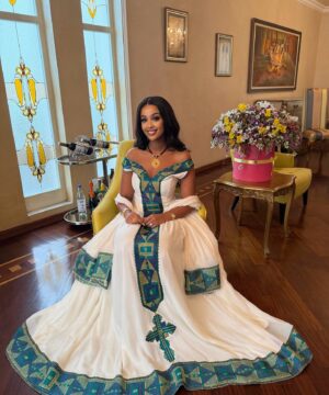 Ethiopian and Eritrean habesha traditional dress