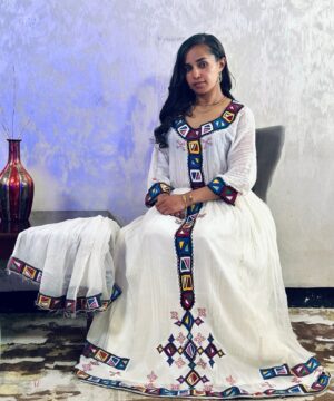 Ethiopian and Eritrean habesha traditional dress