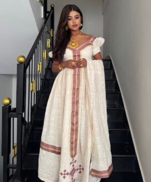 Ethiopian and Eritrean habesha traditional dress
