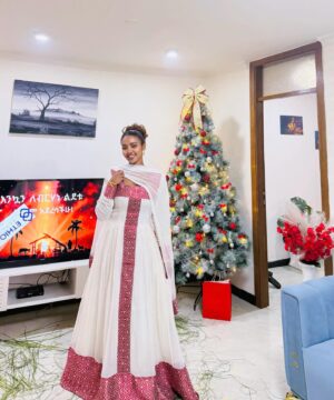 Ethiopian and Eritrean habesha traditional dress