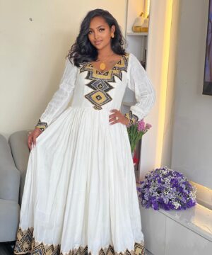 Ethiopian and Eritrean habesha traditional dress