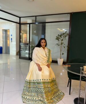 Ethiopian and Eritrean habesha traditional dress