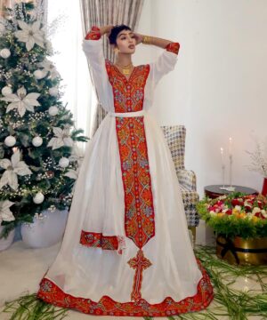Ethiopian and Eritrean habesha traditional dress