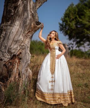 Ethiopian and Eritrean habesha traditional dress