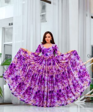 sachin and babi light blue dress Stunning Ethiopian Chiffon Dress Designs main image 0